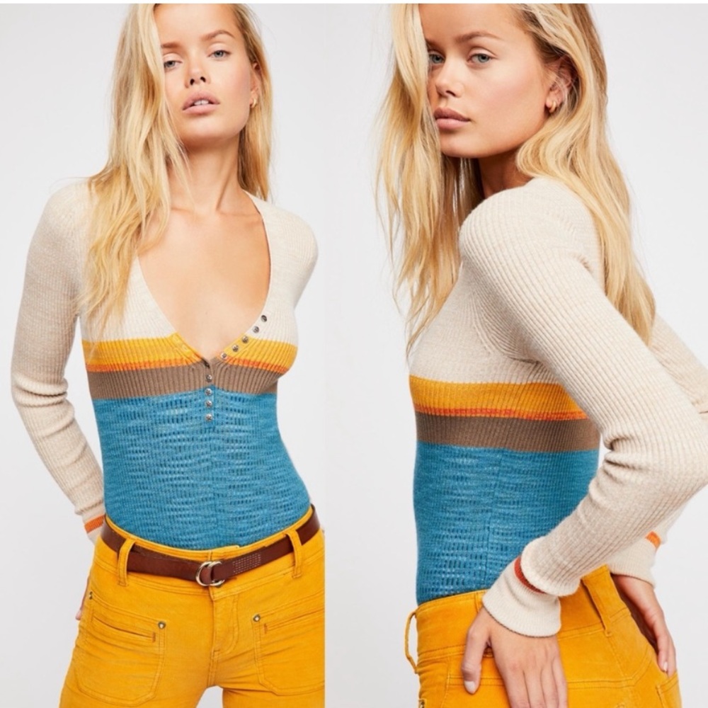 Free People Frequency V-Neck Sweater